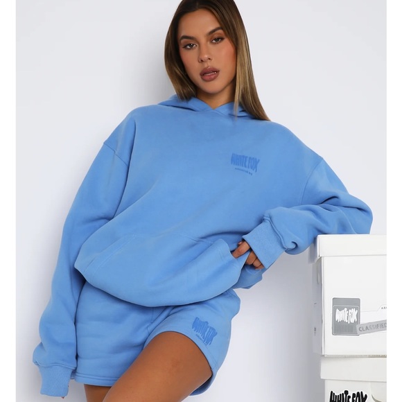 White Fox Boutique Tops - White Fox Boutique Archive 6.0 Oversized Hoodie Blueberry